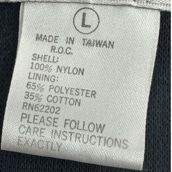 Vintage 90s Rafael Satin Jacket L Purple Teal Geometric Print Retro Statement - Picture 7 of 7